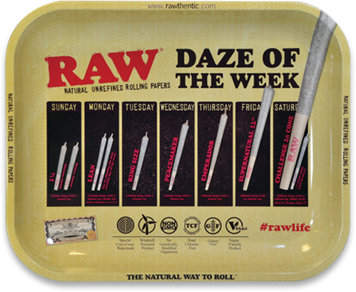RAW Daze Of The Week Rolling Tray