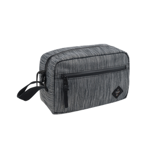 Revelry Stowaway Pouch - Striped Dark Grey