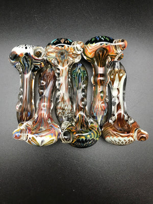 Rotational Science Glass Zig Zag Mixed Colors Pipe