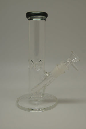 Straight with Color Lip 8" Waterpipe
