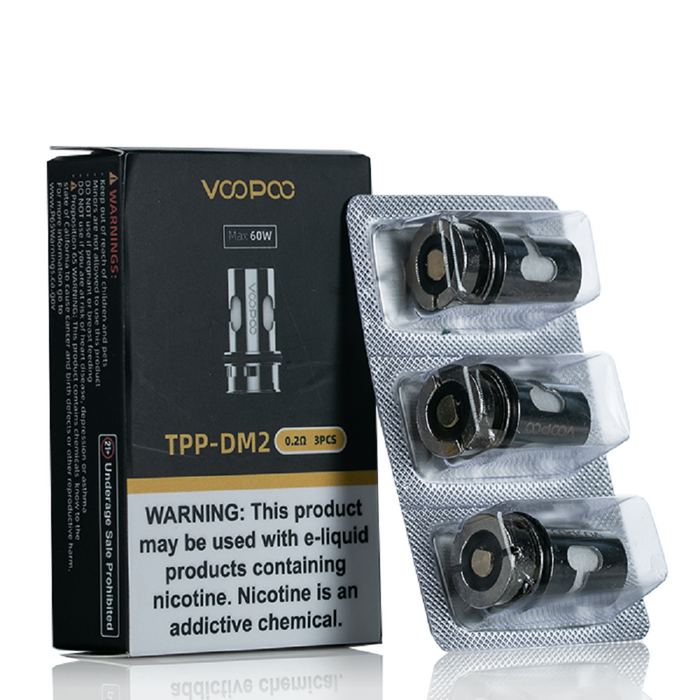 VooPoo TPP DM2 0.2ohm Replacement Coils - 3 Pack